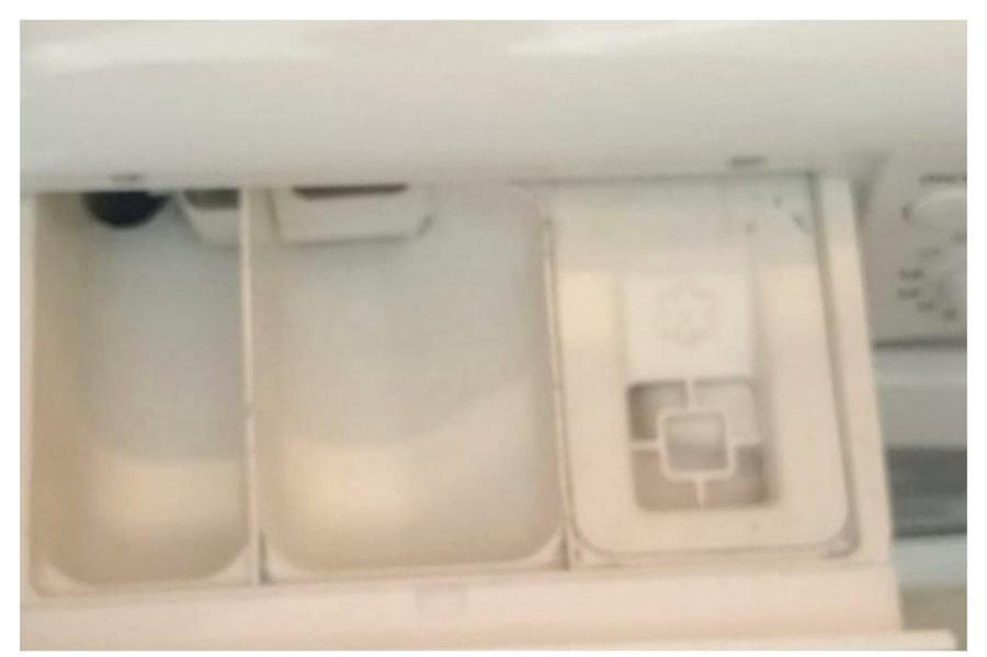 Washer detergent drawer after deep cleaning